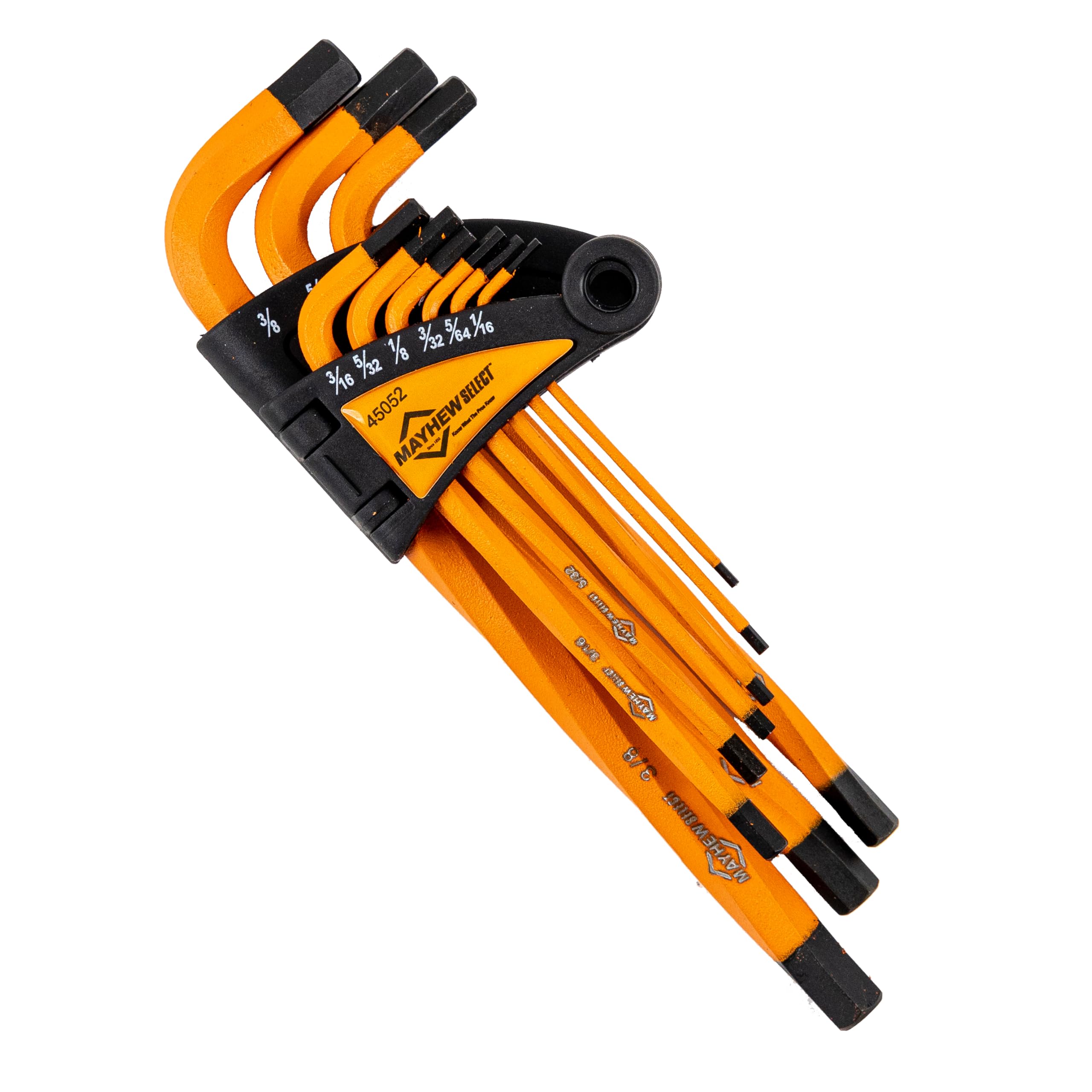 Mayhew Select 45052 SAE Twisted Hex Key Set, 9-Piece - Hand